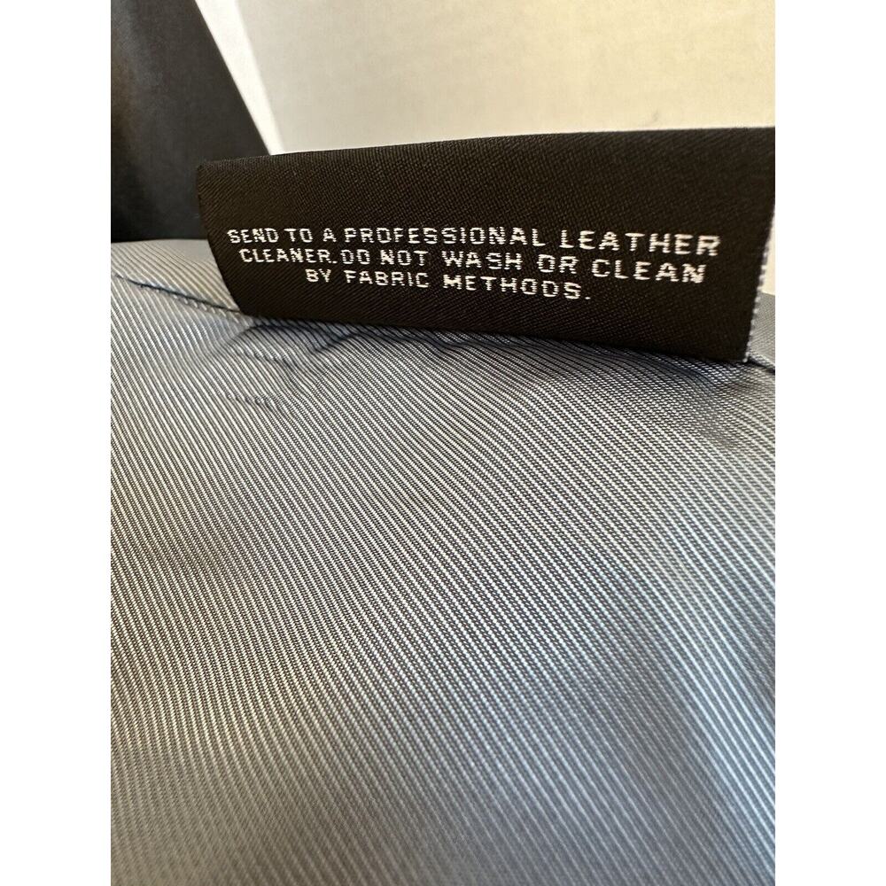 ANNE KLEIN VINTAGE GENUINE LEATHER (LAMB SKIN) B/W-JACKET SIZE L TIMELESS, 🤩 - Picture 16 of 16